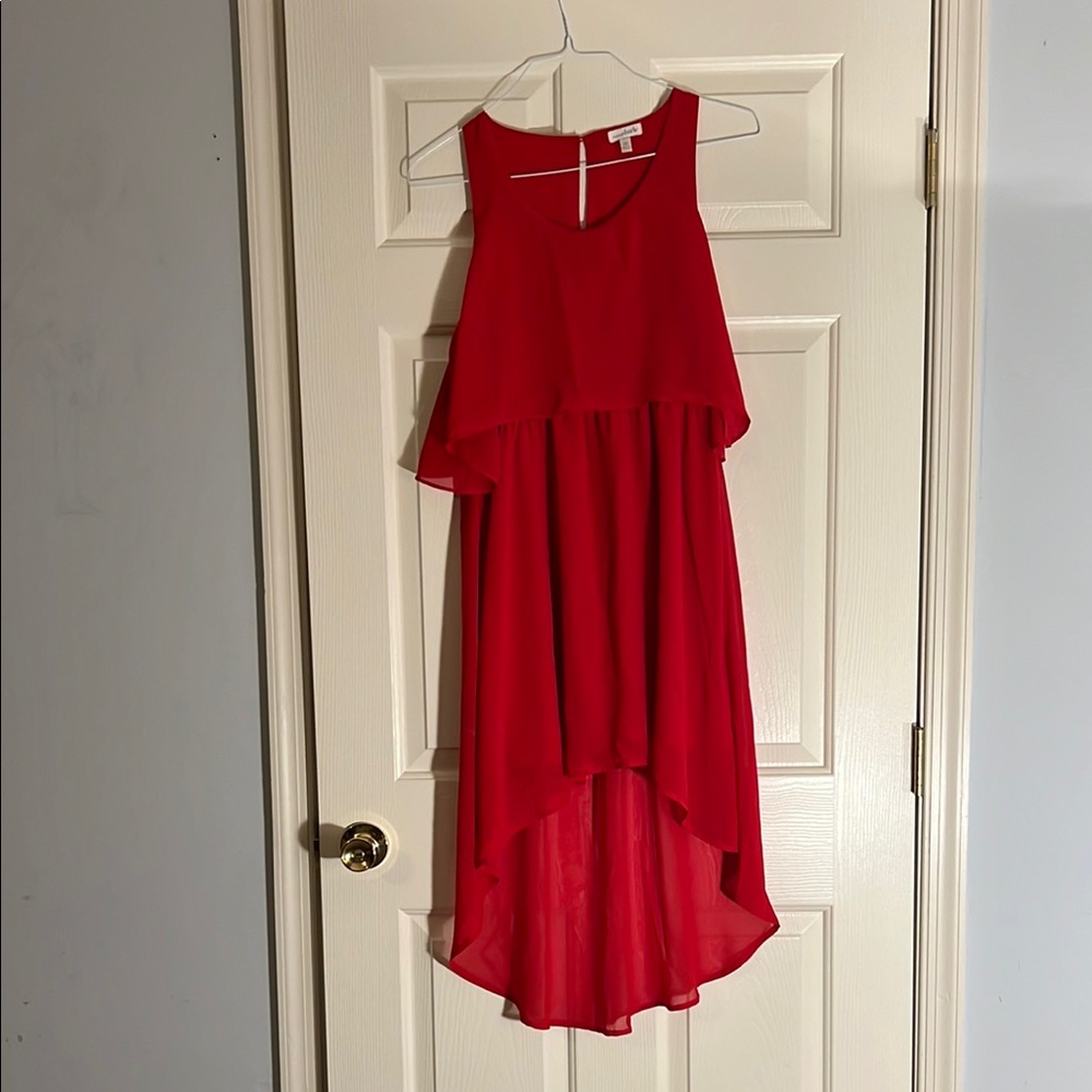 Red Sleeveless Charming Charlie Dress